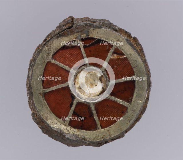 Disk Brooch, Frankish, 6th century. Creator: Unknown.