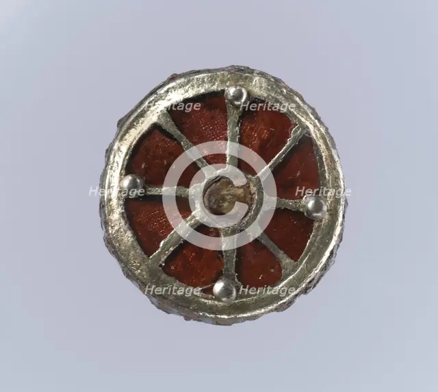 Disk Brooch, Frankish, 6th century. Creator: Unknown.
