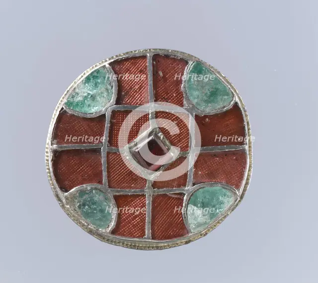 Disk Brooch, Frankish, 6th century. Creator: Unknown.