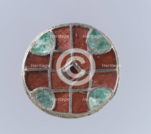 Disk Brooch, Frankish, 6th century. Creator: Unknown.