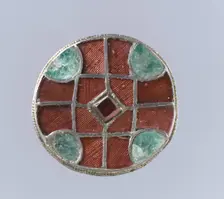 Disk Brooch, Frankish, 6th century. Creator: Unknown