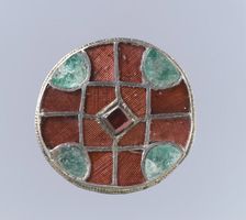 Disk Brooch, Frankish, 6th century. Creator: Unknown