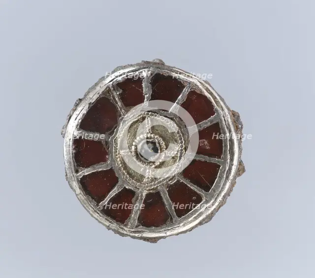 Disk Brooch, Frankish, 6th century. Creator: Unknown.