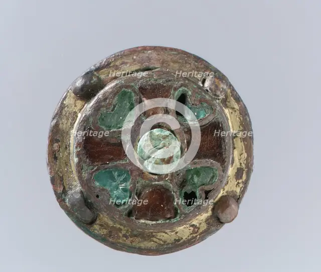 Disk Brooch, Frankish, 6th century. Creator: Unknown.