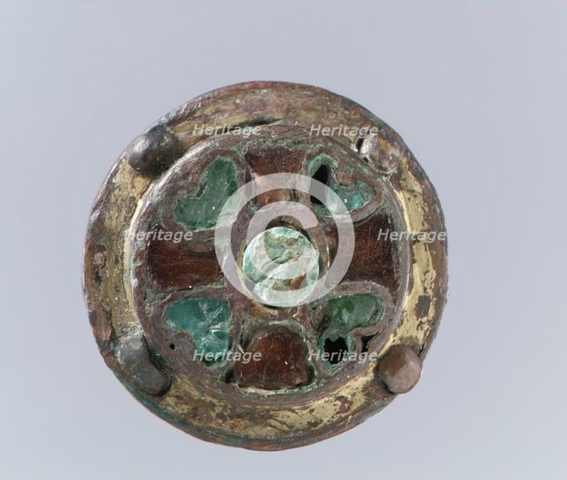 Disk Brooch, Frankish, 6th century. Creator: Unknown.