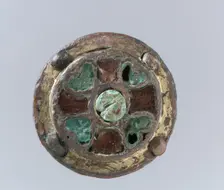 Disk Brooch, Frankish, 6th century. Creator: Unknown