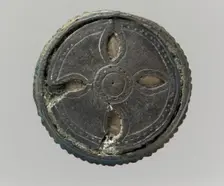 Disk Brooch, Frankish, 6th century. Creator: Unknown