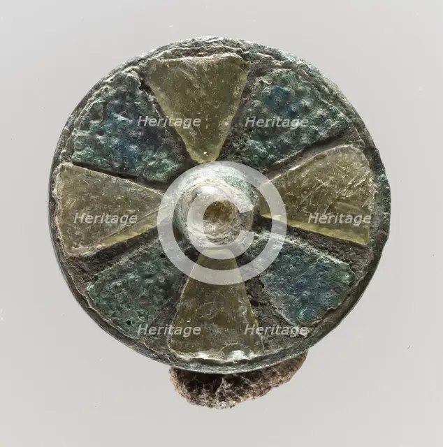 Disk Brooch, Frankish, 6th century. Creator: Unknown.