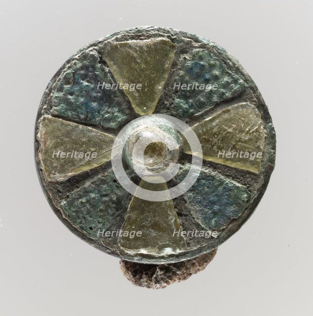 Disk Brooch, Frankish, 6th century. Creator: Unknown.
