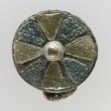 Disk Brooch, Frankish, 6th century. Creator: Unknown