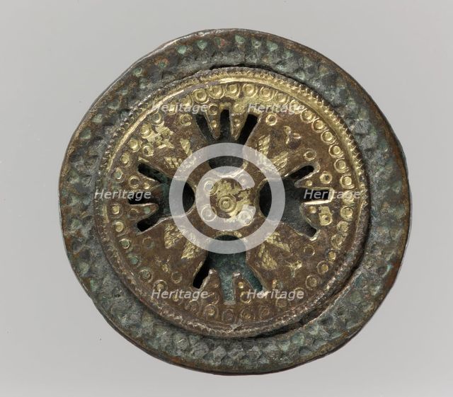 Disk Brooch, Frankish, 6th century. Creator: Unknown.