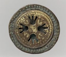Disk Brooch, Frankish, 6th century. Creator: Unknown