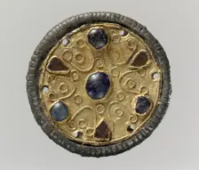 Disk Brooch, Frankish, ca. 500-600. Creator: Unknown