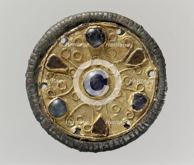 Disk Brooch, Frankish, ca. 500-600. Creator: Unknown.