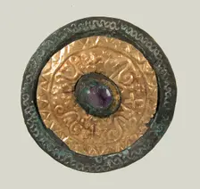 Disk Brooch, Frankish, ca. 550-650. Creator: Unknown