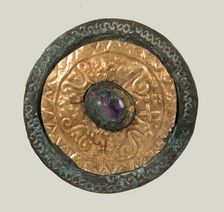 Disk Brooch, Frankish, ca. 550-650. Creator: Unknown