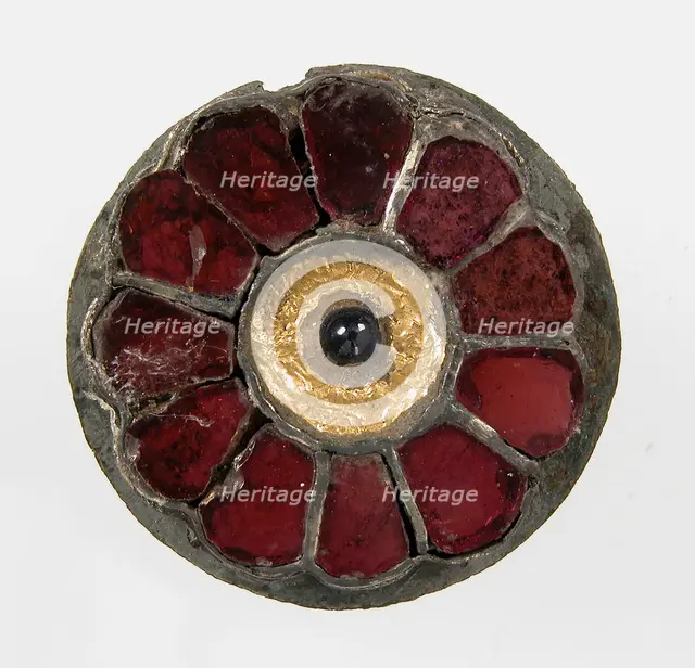 Disk Brooch, Frankish, ca. 550-650. Creator: Unknown.