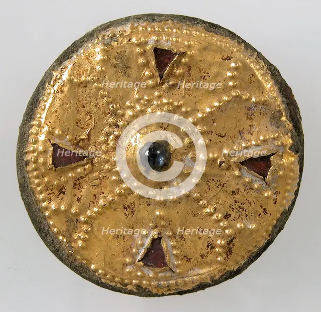 Disk Brooch, Frankish, ca. 550-650. Creator: Unknown.