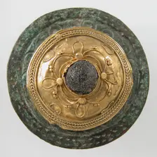 Disk Brooch, Frankish, ca. 550-650. Creator: Unknown