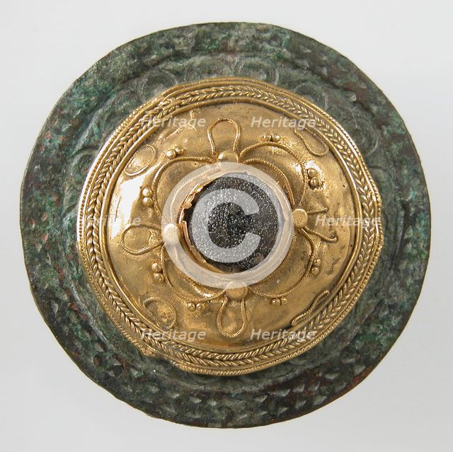 Disk Brooch, Frankish, ca. 550-650. Creator: Unknown.