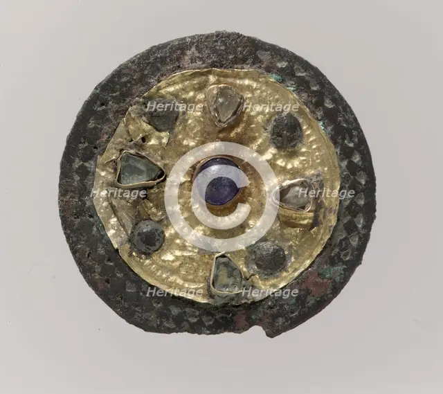 Disk Brooch, Frankish, ca. 550-650. Creator: Unknown.