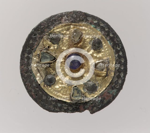 Disk Brooch, Frankish, ca. 550-650. Creator: Unknown.