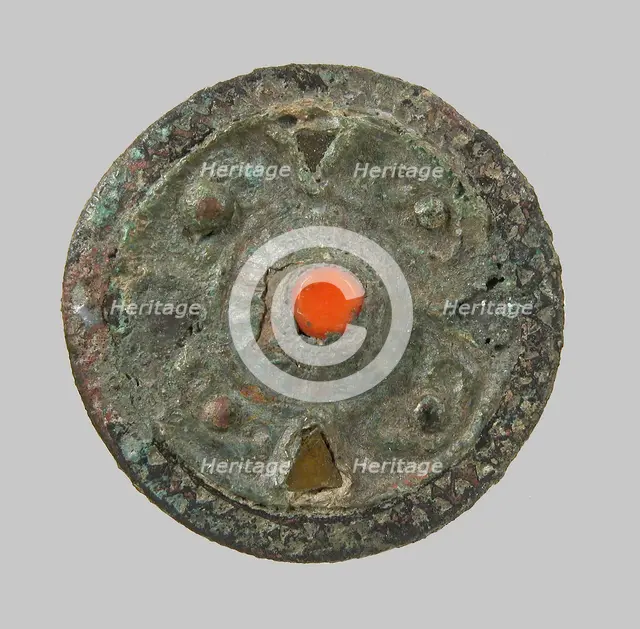 Disk Brooch, Frankish, ca. 550-650. Creator: Unknown.