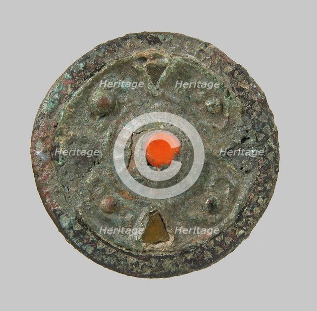 Disk Brooch, Frankish, ca. 550-650. Creator: Unknown.