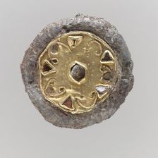 Disk Brooch, Frankish, ca. 550-650. Creator: Unknown