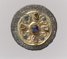Disk Brooch, Frankish, ca. 550-650. Creator: Unknown
