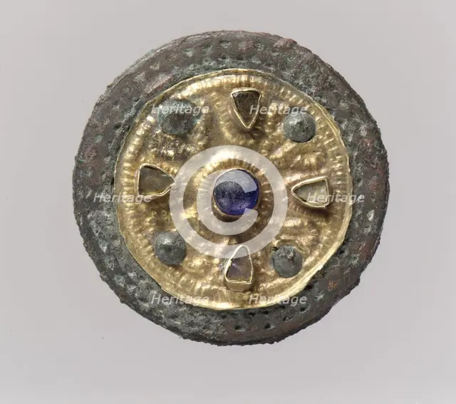 Disk Brooch, Frankish, ca. 550-650. Creator: Unknown.