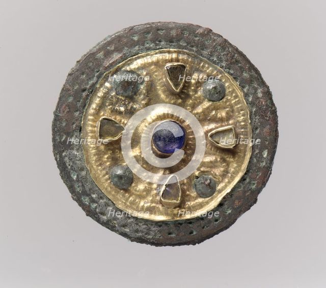 Disk Brooch, Frankish, ca. 550-650. Creator: Unknown.