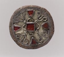Disk Brooch, Frankish, early 7th century. Creator: Unknown