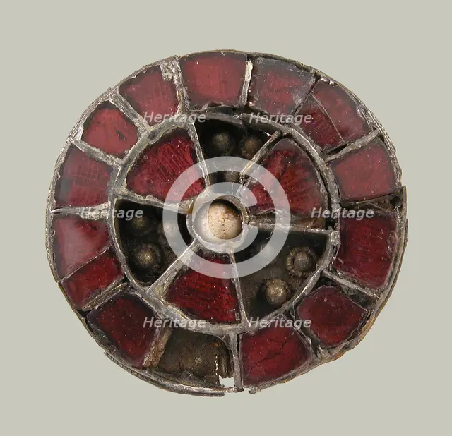 Disk Brooch, Frankish, first half 7th century. Creator: Unknown.