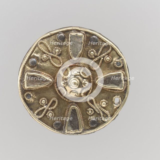 Disk Brooch, Frankish, first half of the 7th century. Creator: Unknown.