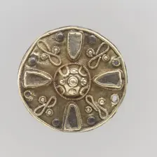 Disk Brooch, Frankish, first half of the 7th century. Creator: Unknown