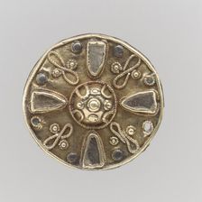 Disk Brooch, Frankish, first half of the 7th century. Creator: Unknown