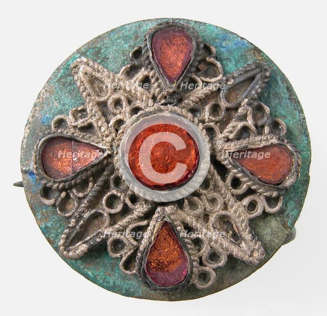 Disk Brooch, Frankish or Northern French, ca. 550-600. Creator: Unknown.