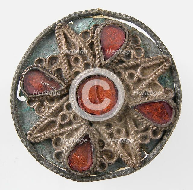 Disk Brooch, Frankish or Northern French, ca. 550-600. Creator: Unknown.