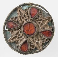 Disk Brooch, Frankish or Northern French, ca. 550-600. Creator: Unknown