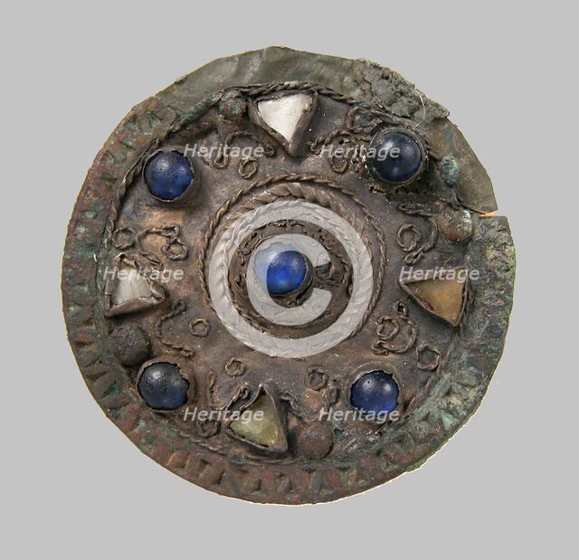 Disk Brooch, Frankish or Northern French, ca. 600-650. Creator: Unknown.