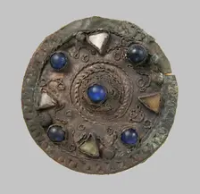 Disk Brooch, Frankish or Northern French, ca. 600-650. Creator: Unknown
