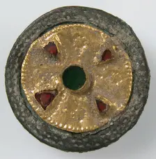 Disk Brooch, Frankish, late 6th-early 7th century. Creator: Unknown