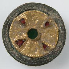 Disk Brooch, Frankish, late 6th-early 7th century. Creator: Unknown