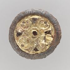 Disk Brooch, Frankish, late 6th-early 7th century. Creator: Unknown