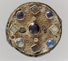 Disk Brooch, Frankish, late 6th-early 7th century. Creator: Unknown