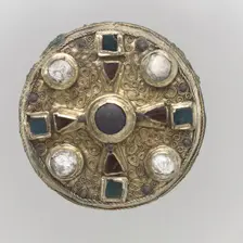 Disk Brooch, Frankish, late 7th century. Creator: Unknown