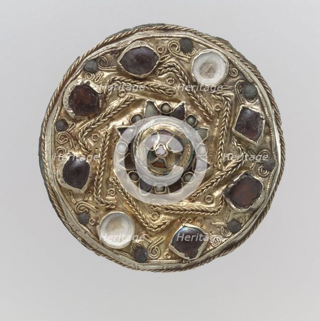 Disk Brooch, Frankish, mid-600s. Creator: Unknown.
