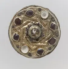 Disk Brooch, Frankish, mid-600s. Creator: Unknown