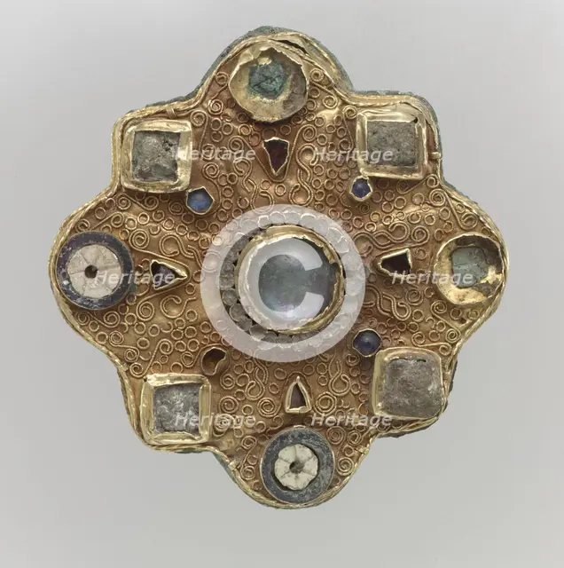 Disk Brooch, Frankish, second half 7th century. Creator: Unknown.